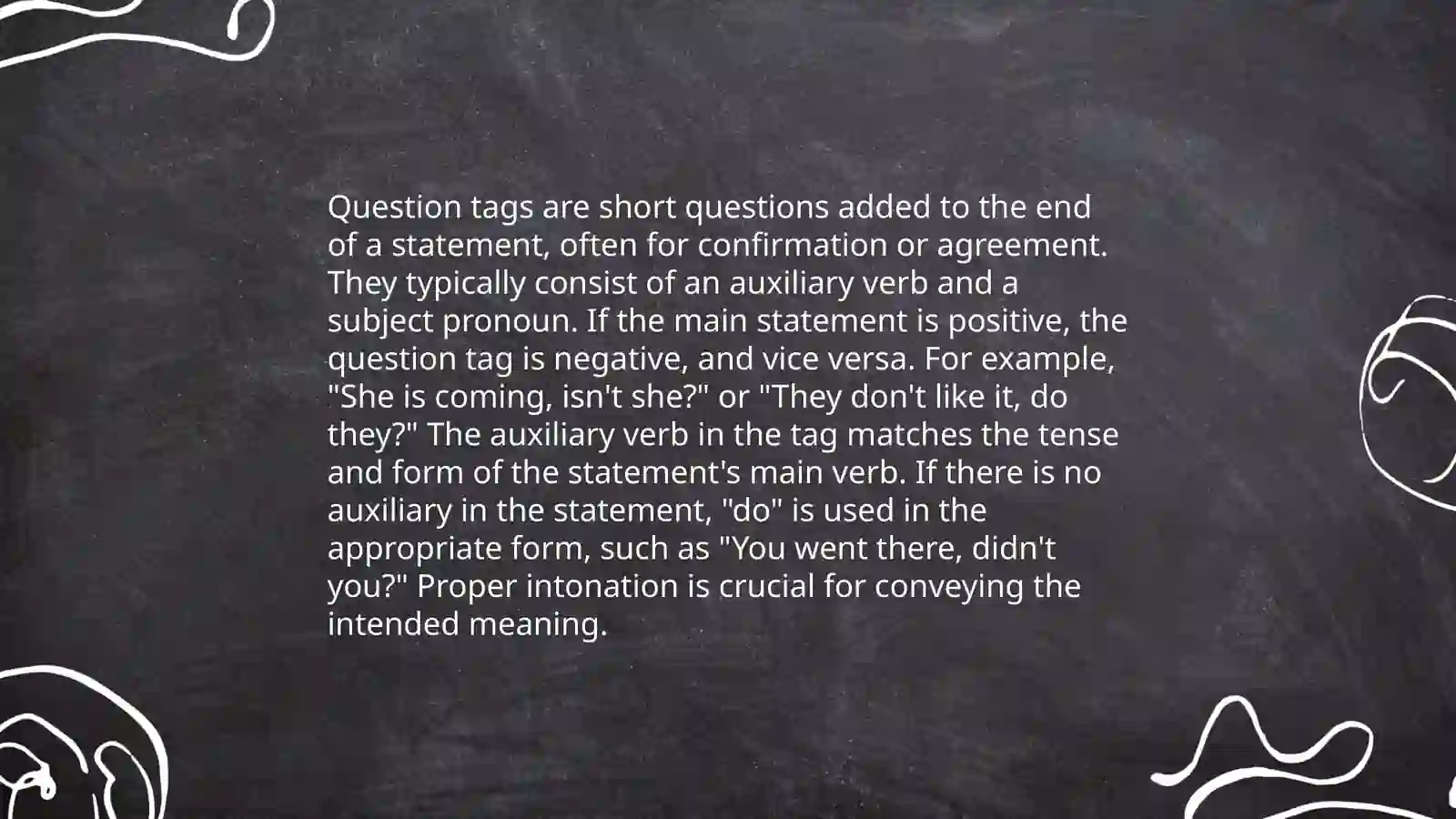Question tags 4