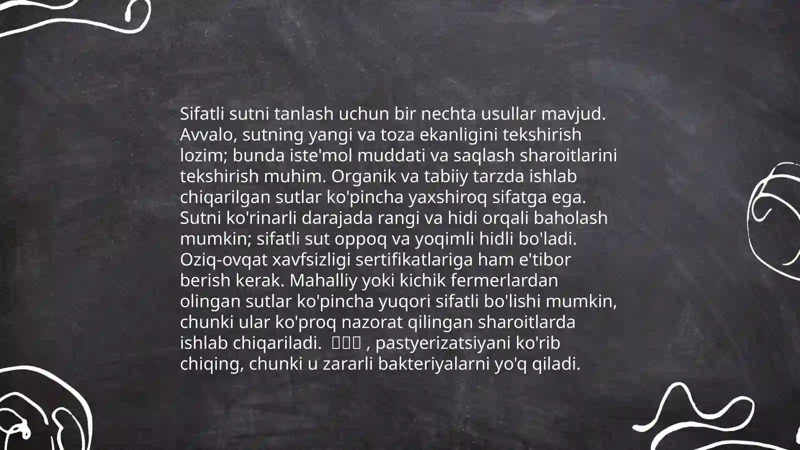 Sut shakari olish texnologiyasi 4