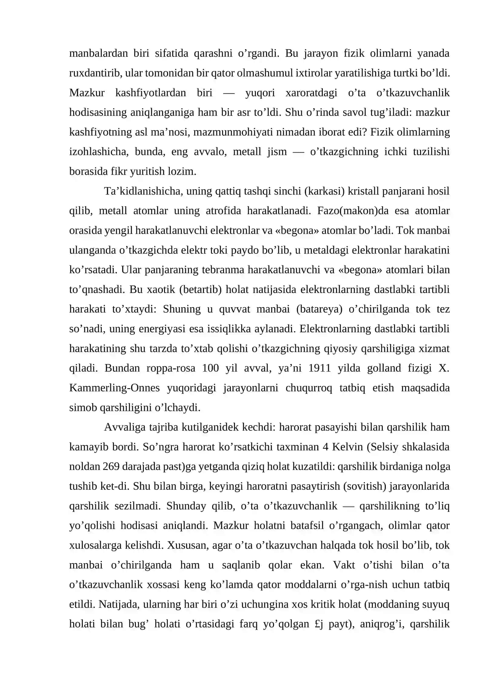 Nano o’lchamli yupqa qatlamlarning tuzilishi va xossalari 4