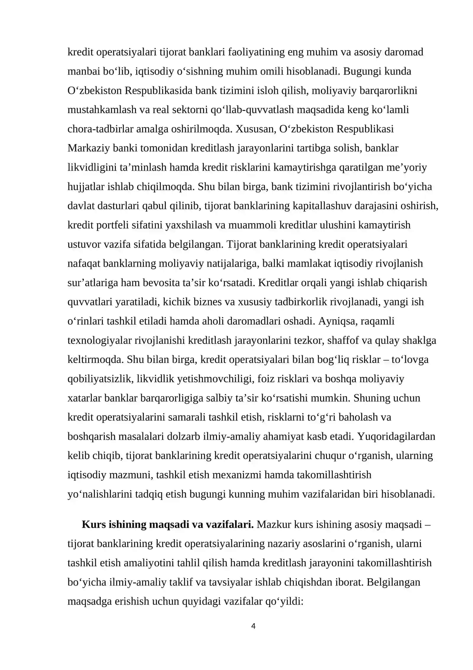 Tijorat banklarining kredit operatsiyalari 4