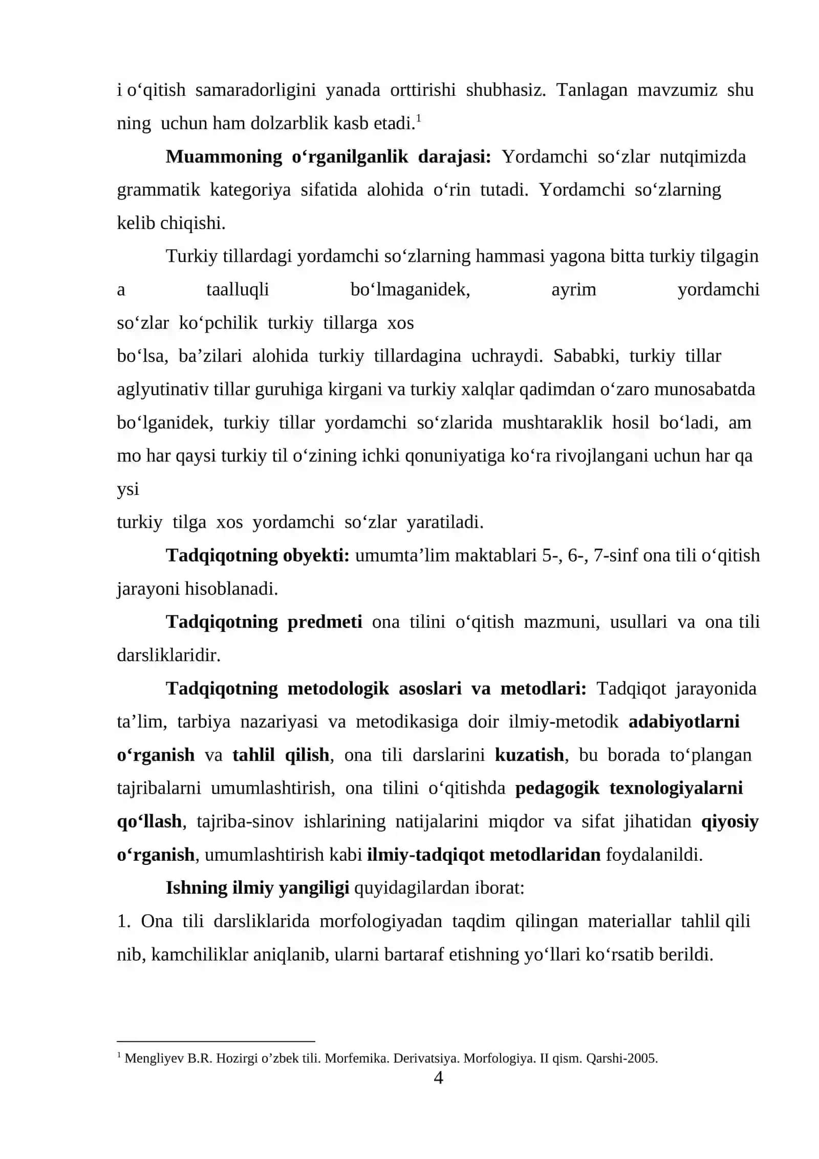 O‘zbek tilida yordamchi so’zlar 4