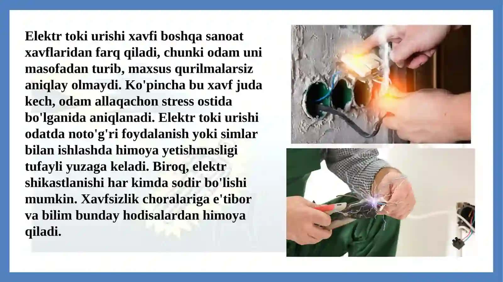 Xavfsizlik texnikasi qoidalari 4