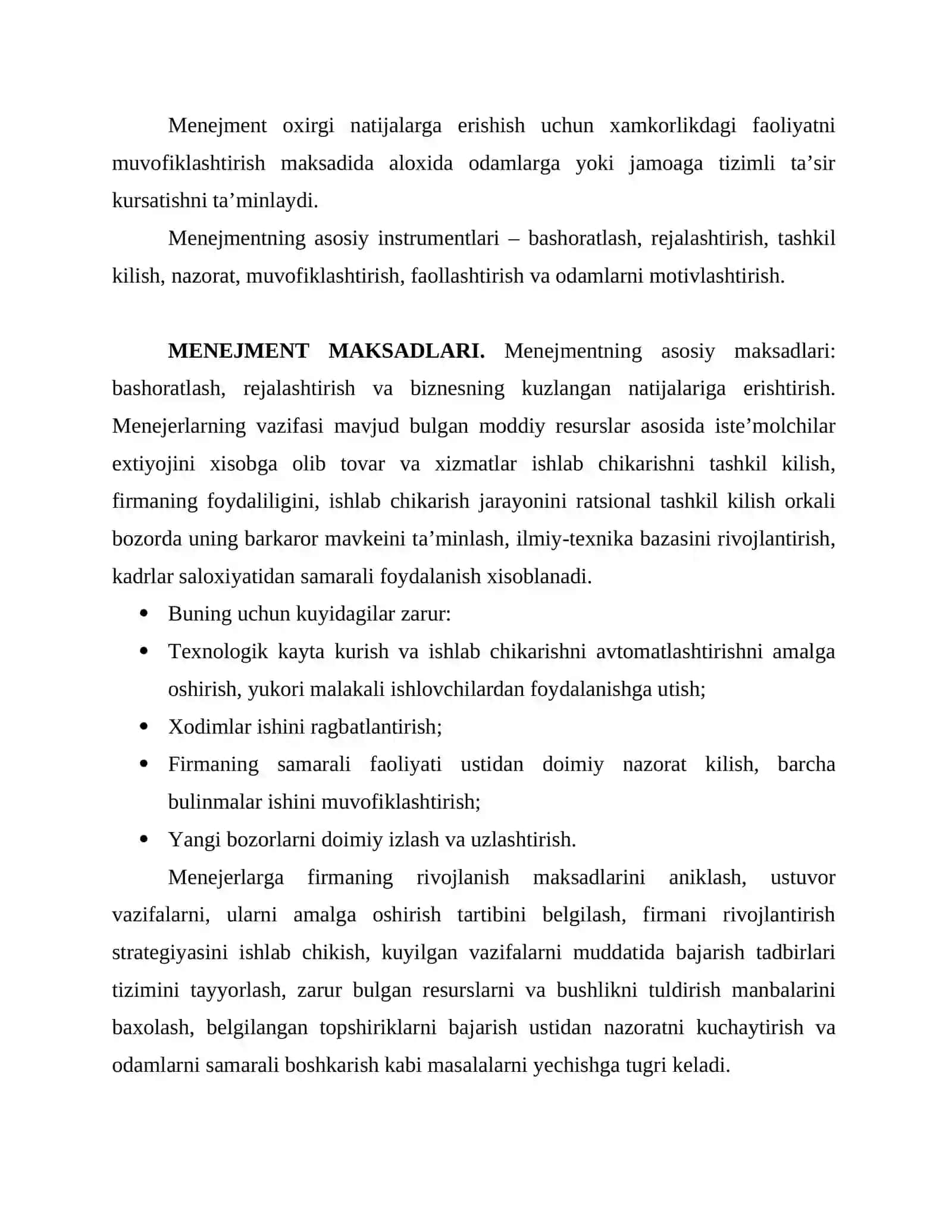 Menejment tushunchasi va moxiyati 4
