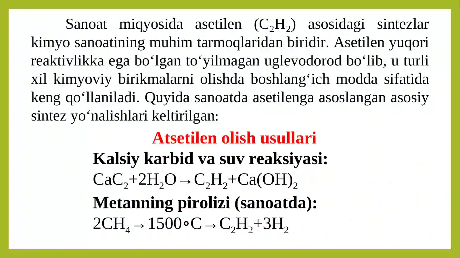 Atsetelen asosida sitezlar 4