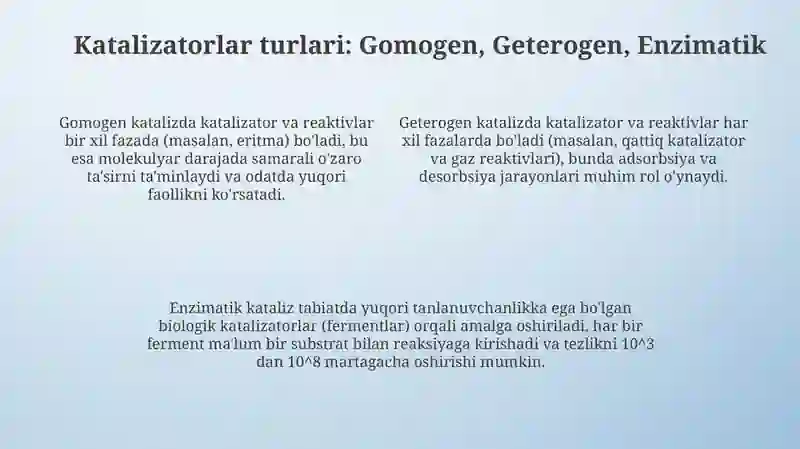 Kataliz va katalizatorlar 4