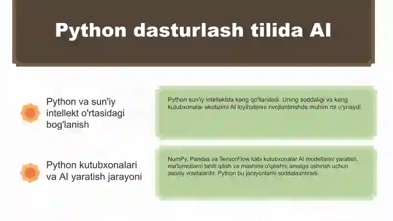Python dasturlash tilida sun'iy intellekt 4