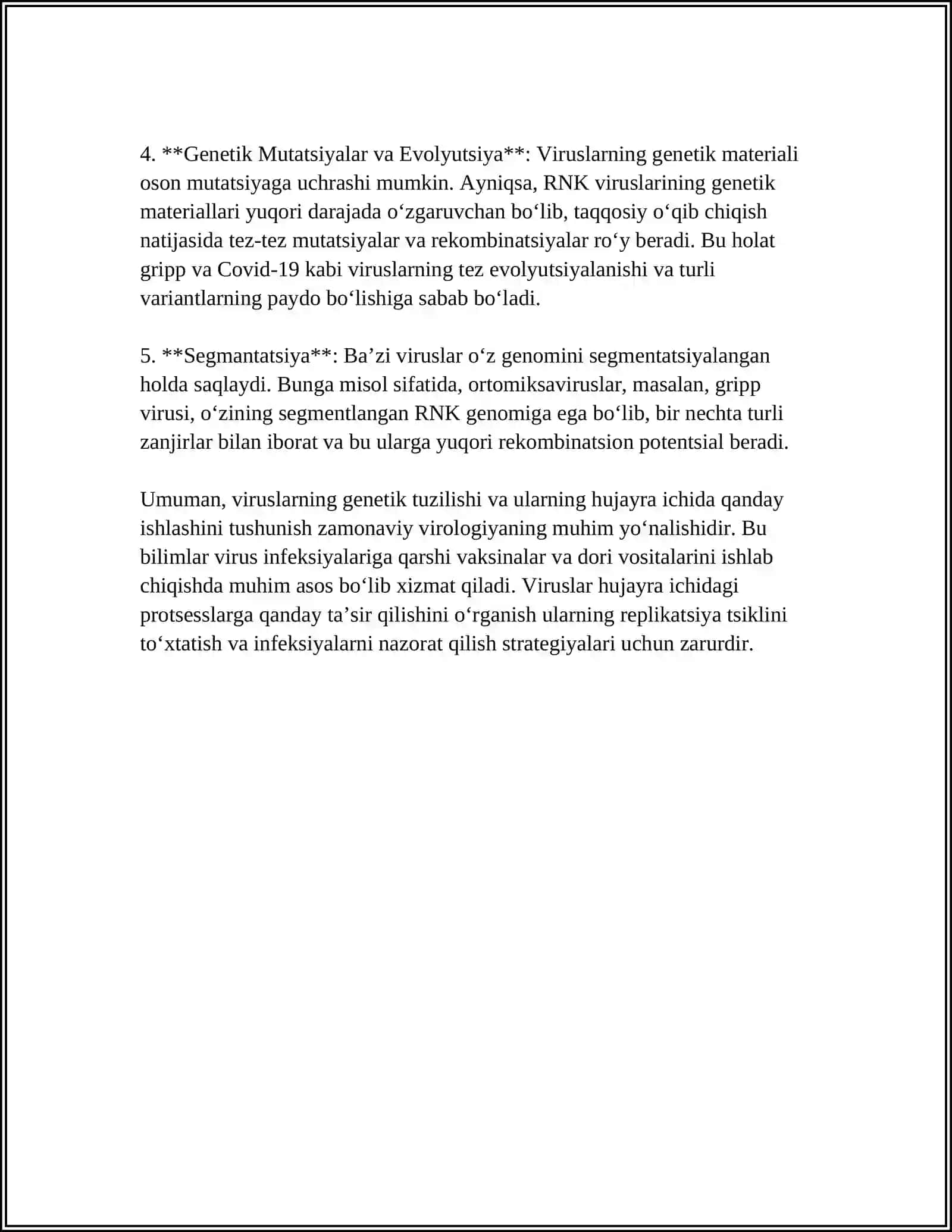 VIRUS VA BAKTERIYALARNING GENETIK MATERIALLARI 4
