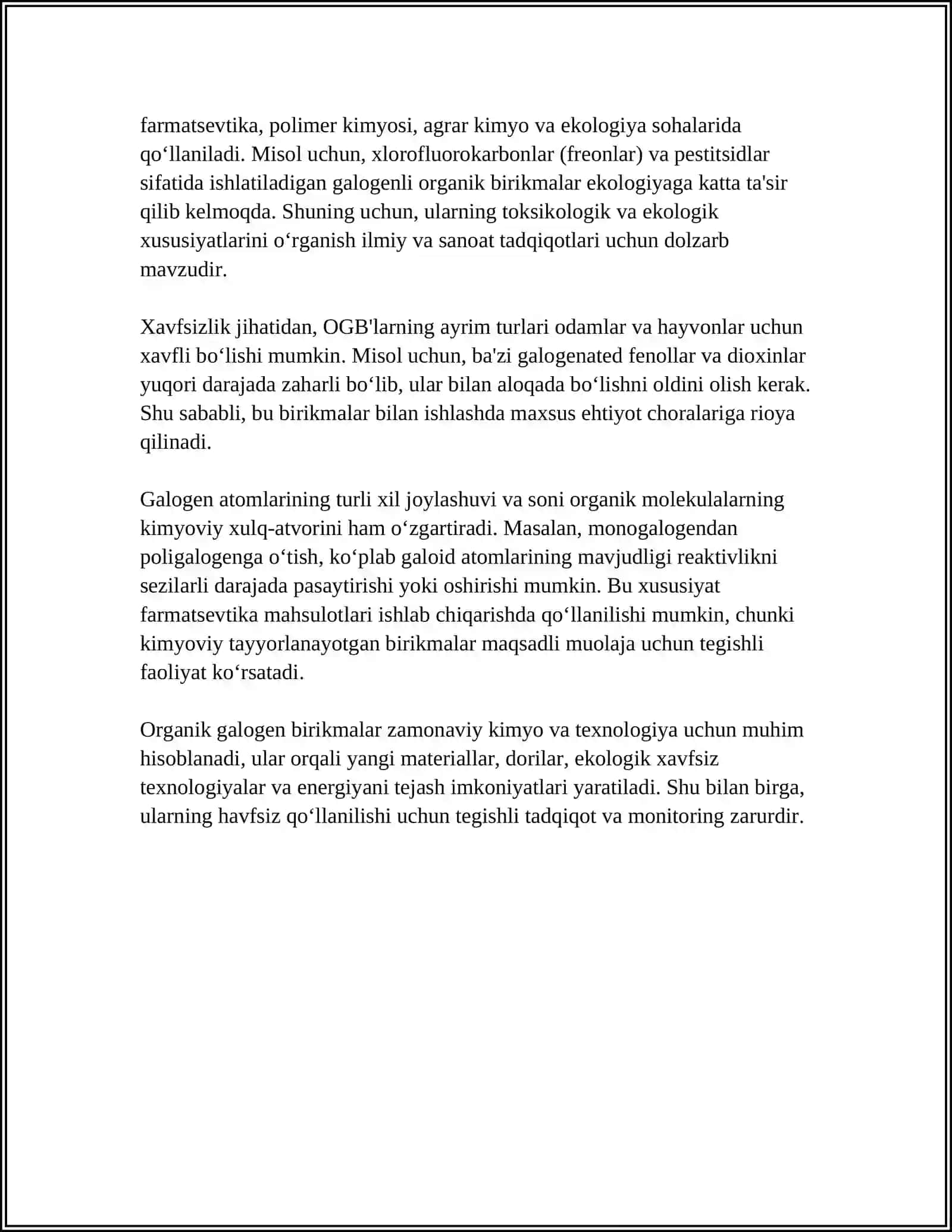 ORGANIK GALOGEN BIRIKMALAR 4