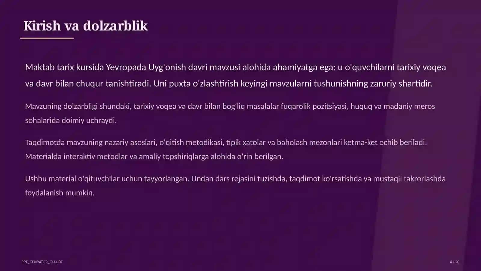 Yevropada Uyg'onish davri (8-sinf) 4