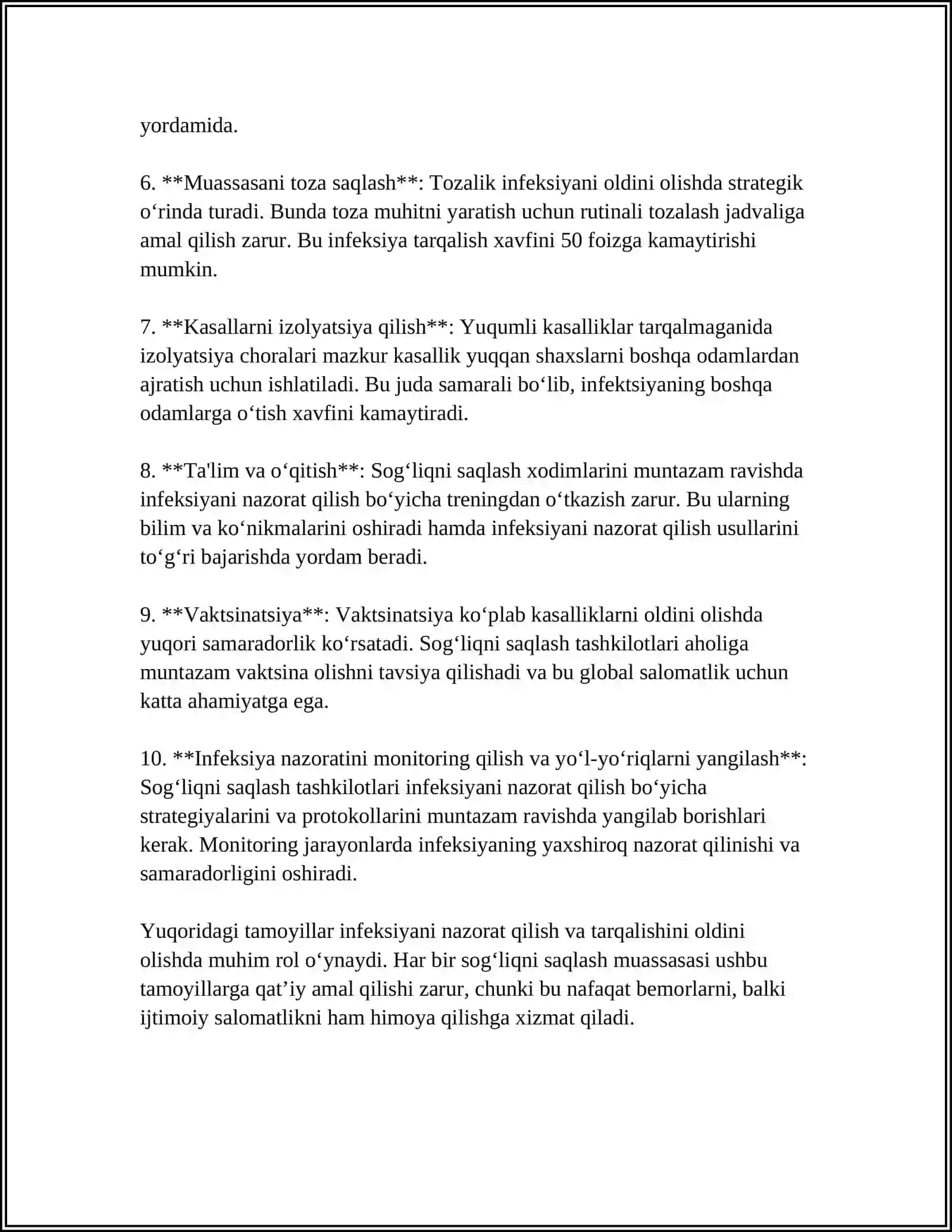 INFEKSION NAZORAT INFEKSION HAVFSIZLIK INFEKSIYA VA STRELIZATSIYA 4