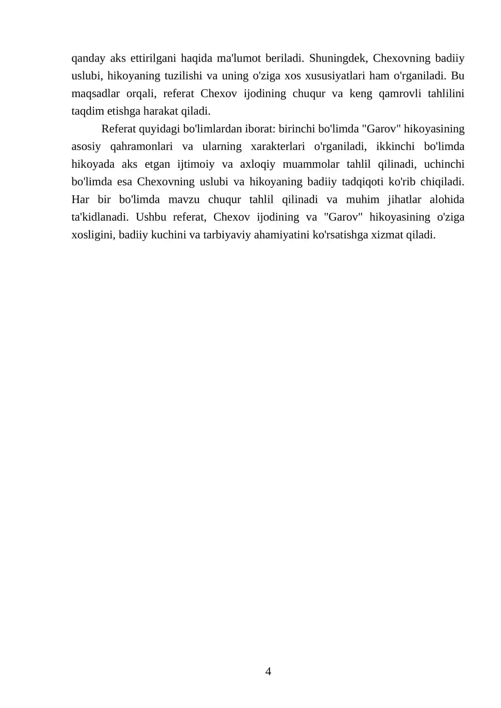 Anton chexov garov hikoyasi 4