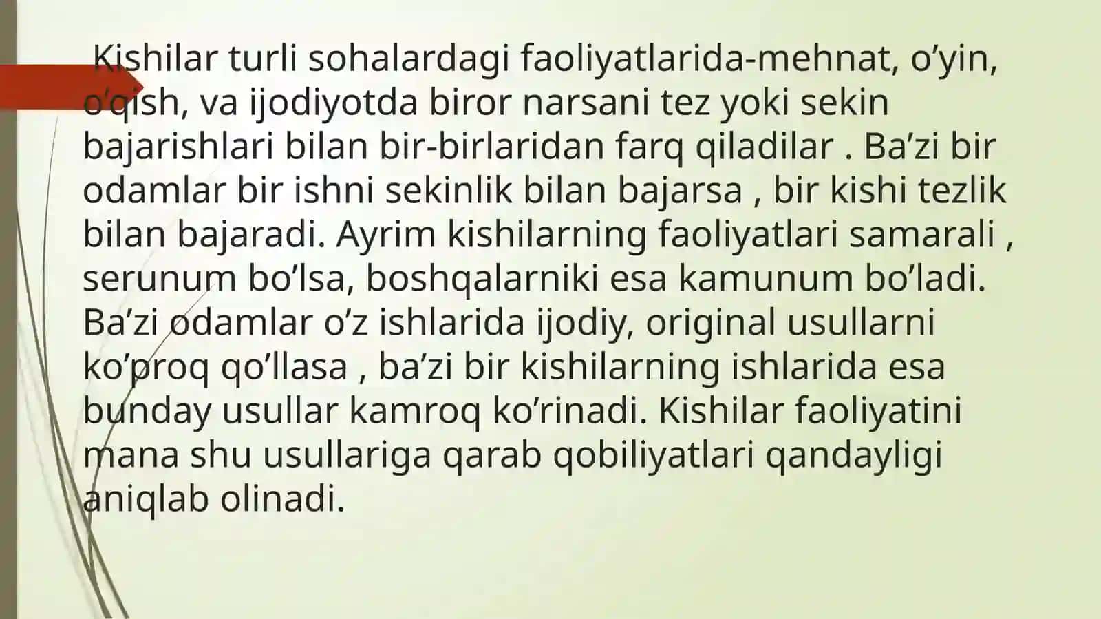 Qobiliyat. Umumiy va maxsus qobiliyatlar 4