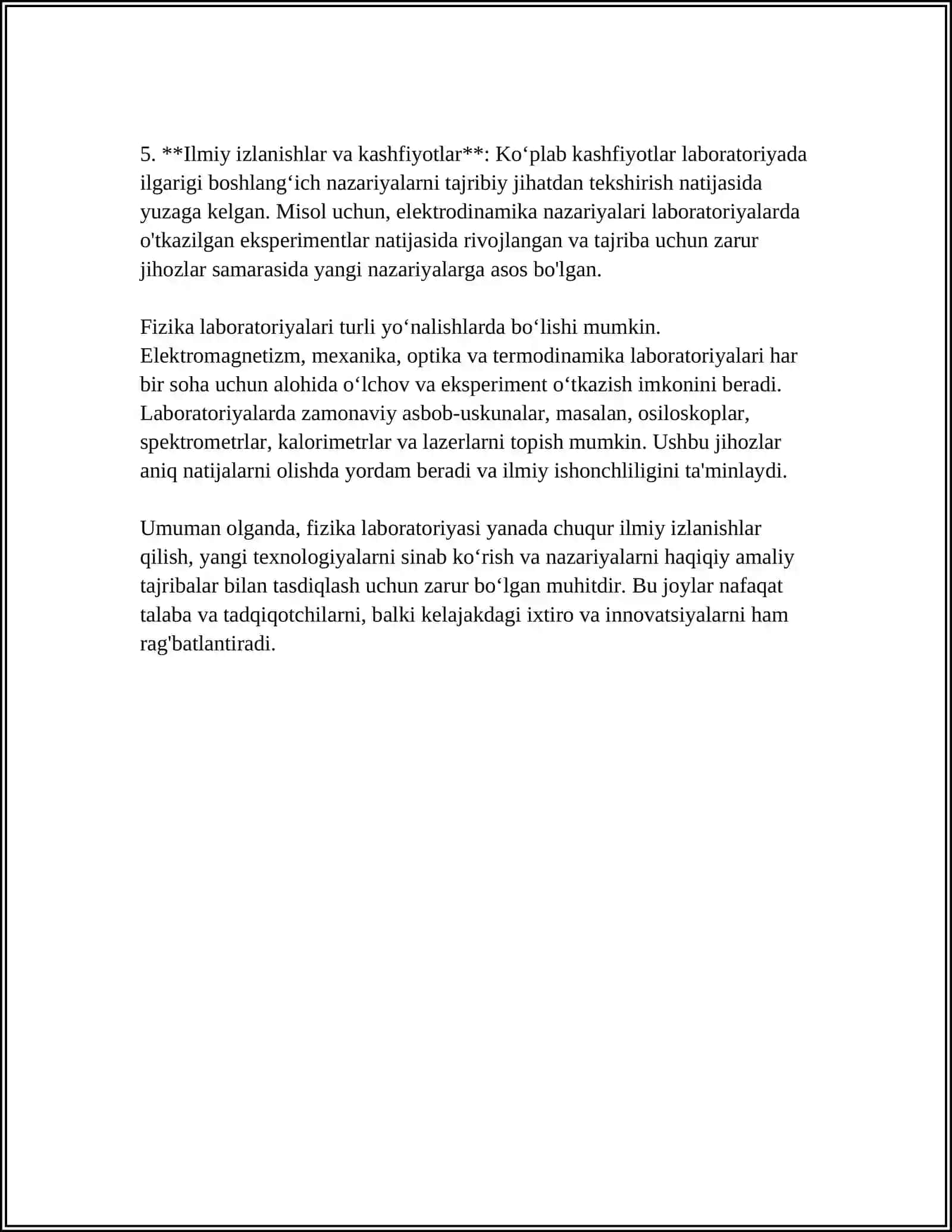 MAKTABDA FIZIK LABORATORIYA DARSLARINI TASHKIL ETISH METODIKASI 4