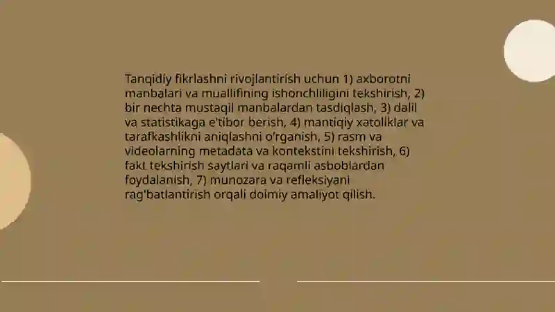 Media savodxonlikni qanday oshirish mumkin 4