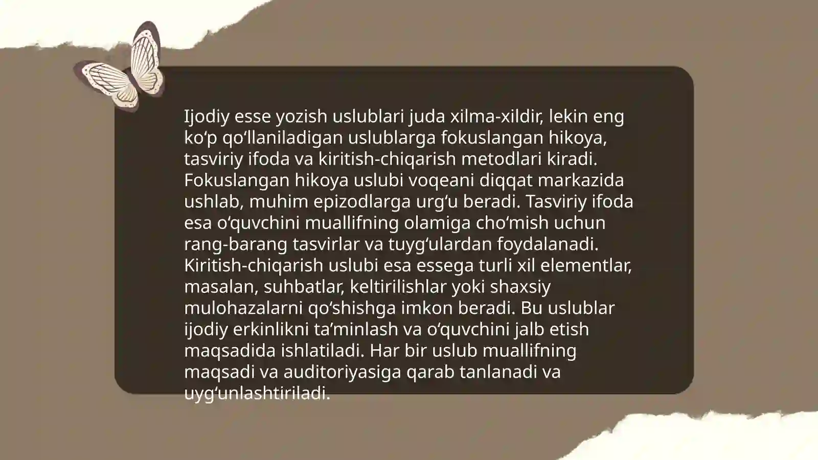 Esse yozish tartibi 4