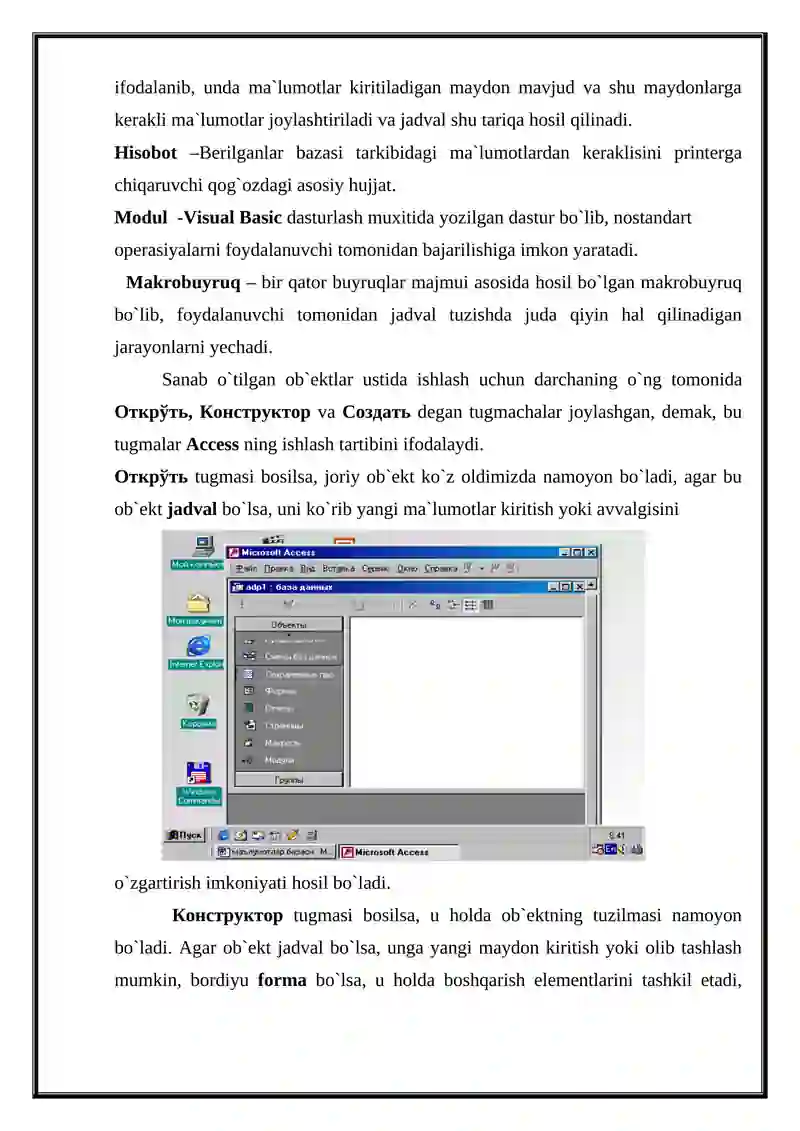 Microsoft Access dasturi 4