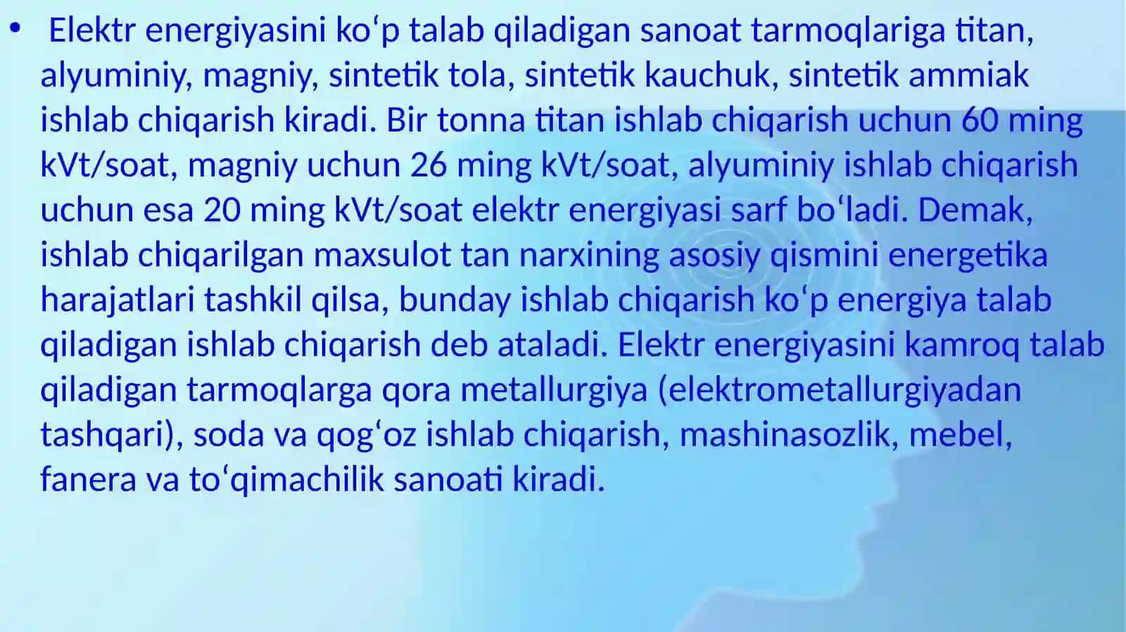 Elektr  energiyasi  sanoati 4