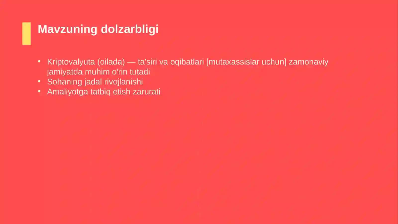 Kriptovalyuta (oilada) — ta'siri va oqibatlari [mutaxassislar uchun] 4