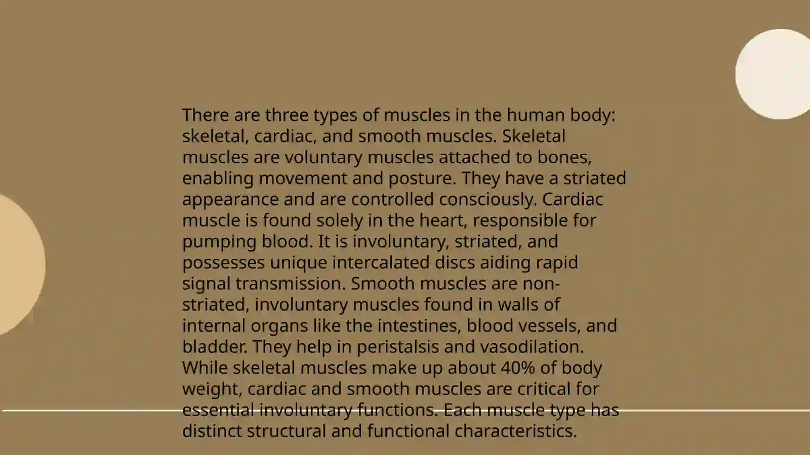 The muscles 4