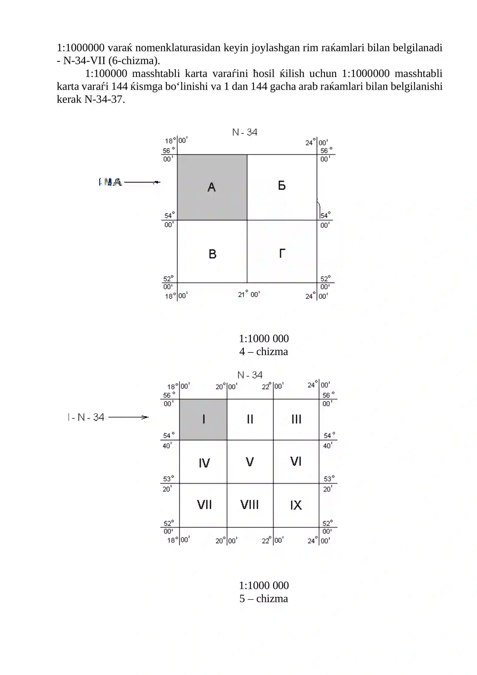 Topografik karta bilan tanishish 4
