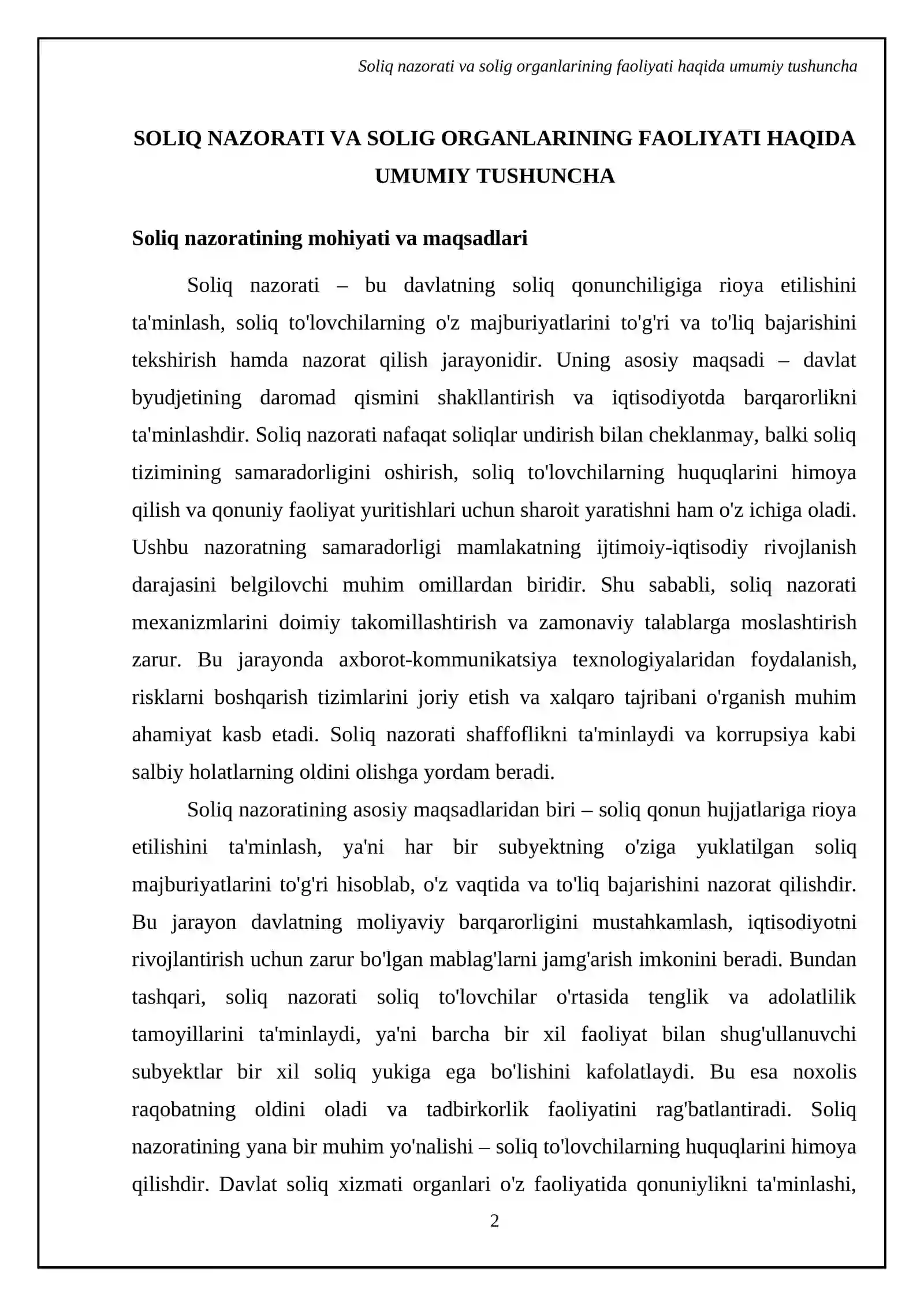 Soliq nazorati va solig organlarining faoliyati 4
