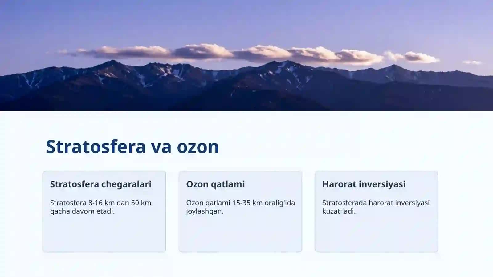 Atmosfera qavatlariga ta'rif 4