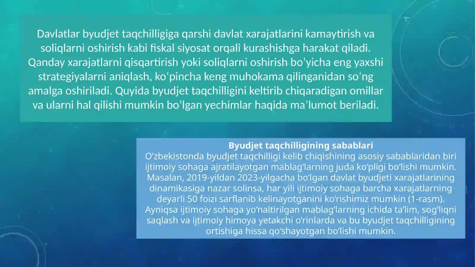 Makroiqtisodiyot fanidan tayyorlangan taqdimot 4