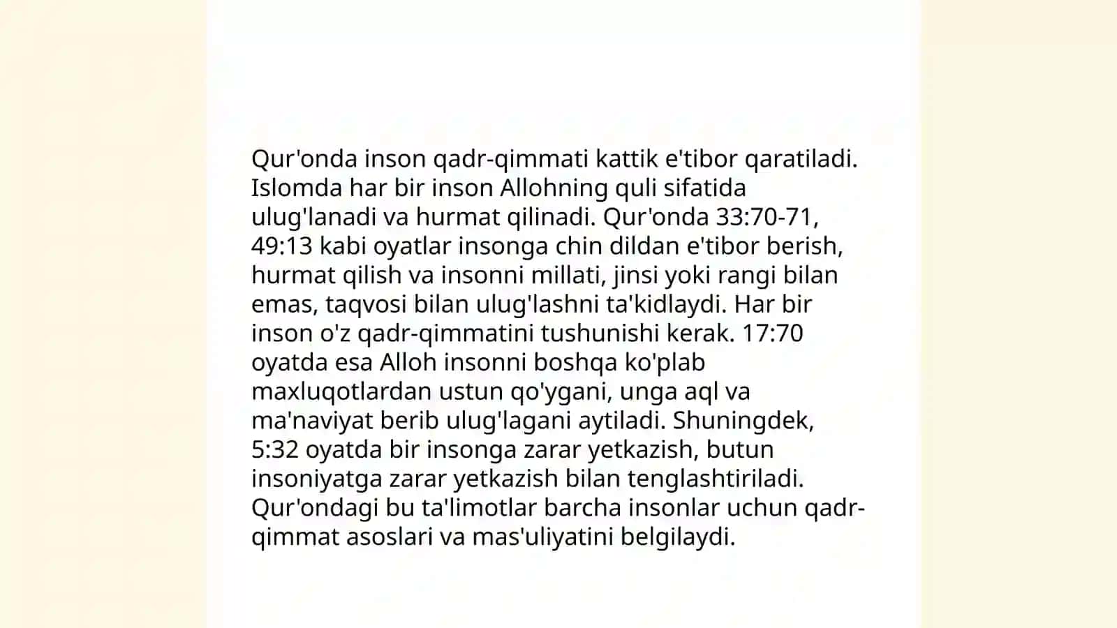Islomda inson huquqlari himoyasi ijtimoiy tenglik adolat masalalari 4