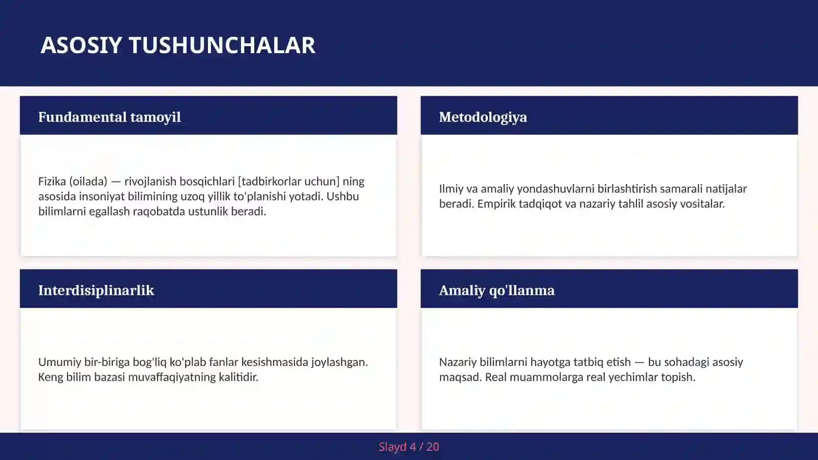 FIZIKA (OILADA) — RIVOJLANISH BOSQICHLARI [TADBIRKORLAR UCHUN] 4