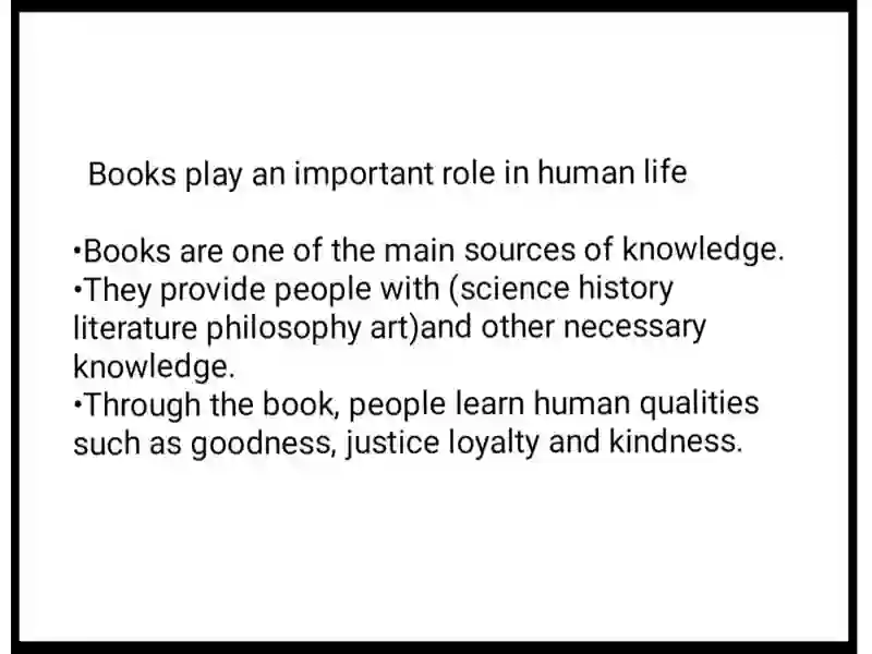 The role of books in our life 4