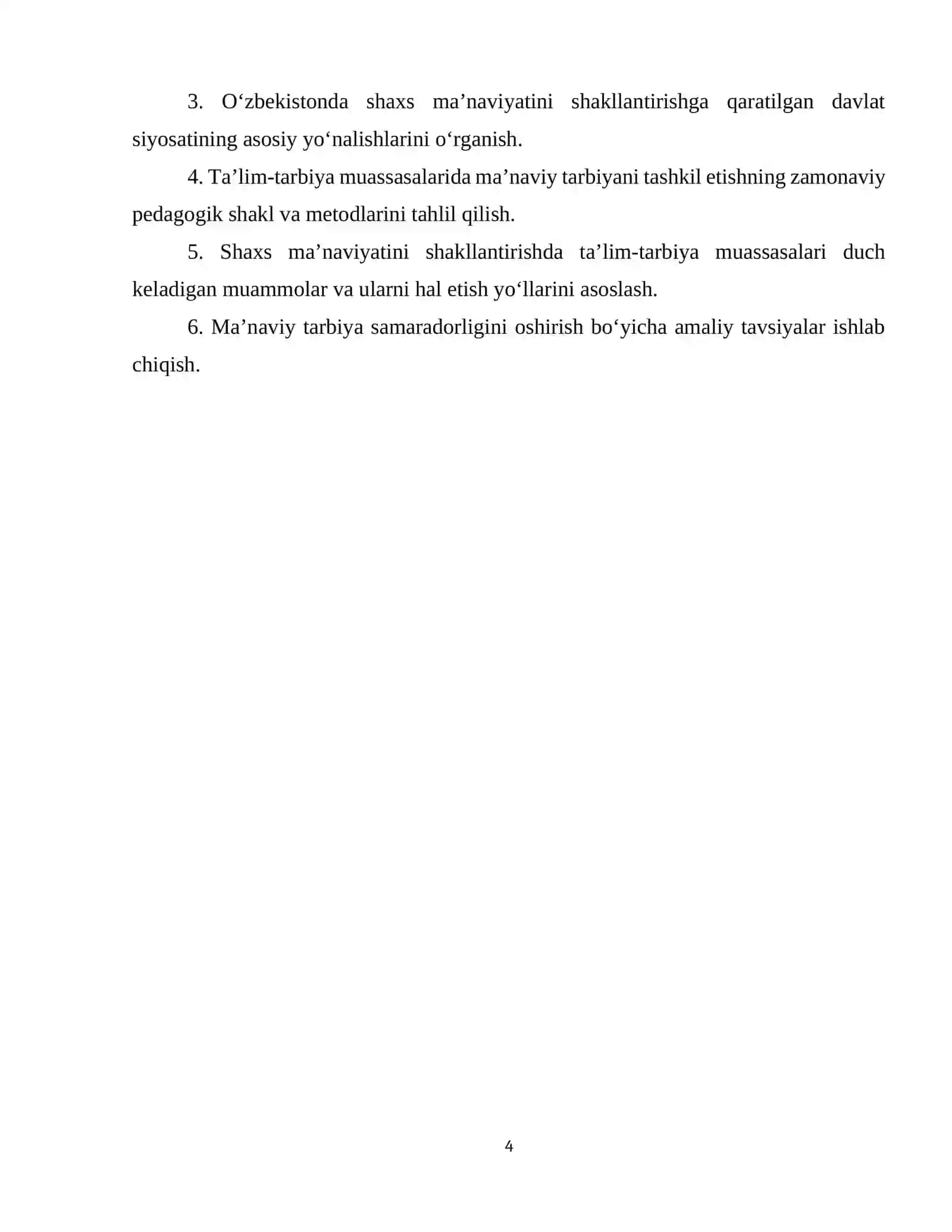 SHAXS MA'NAVIYATINING SHAKLLANISHIDA TA'LIM TARBIYA MUASSASALARINING MAS'ULIYATI 4