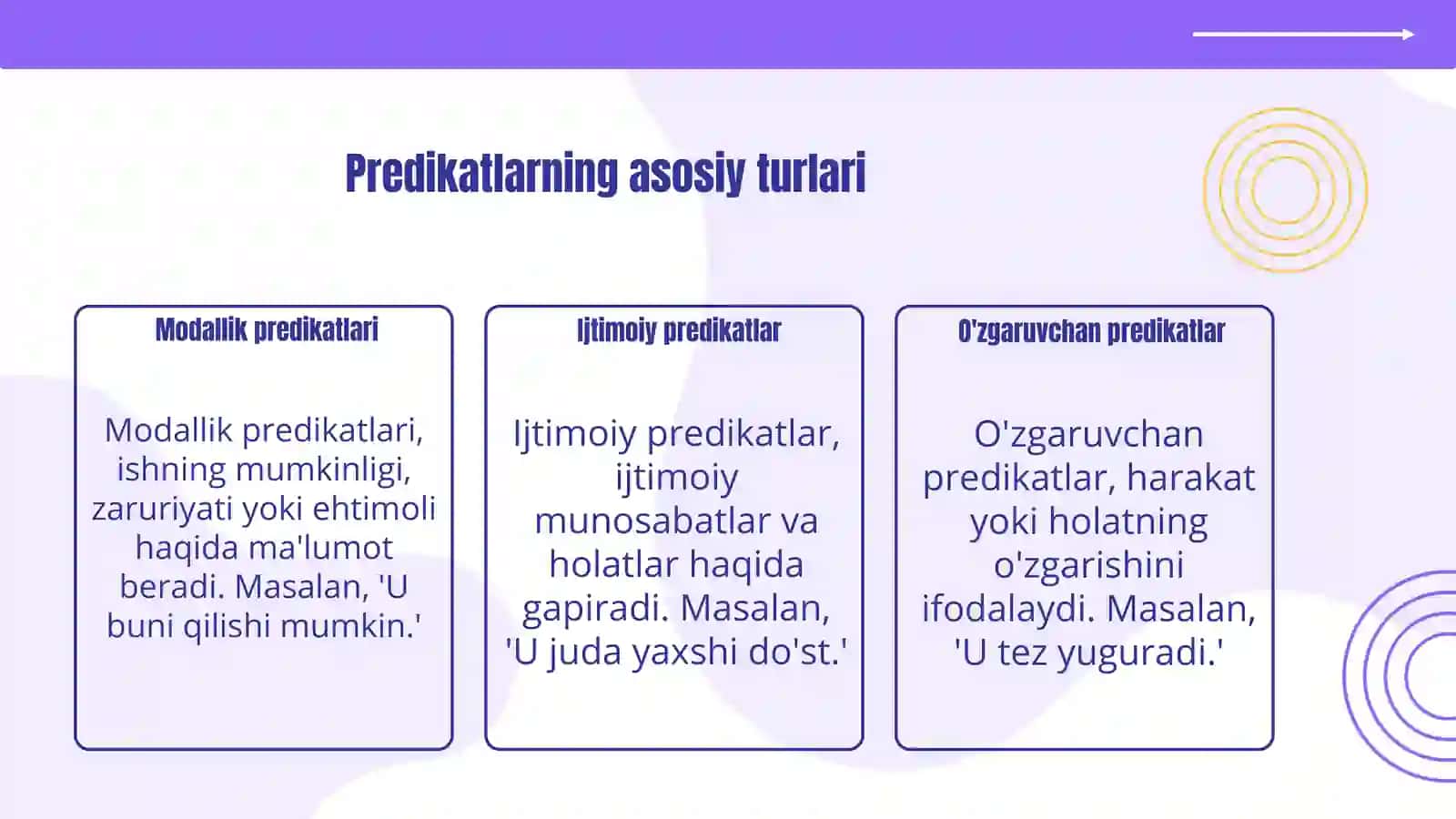 Predikatlar 4