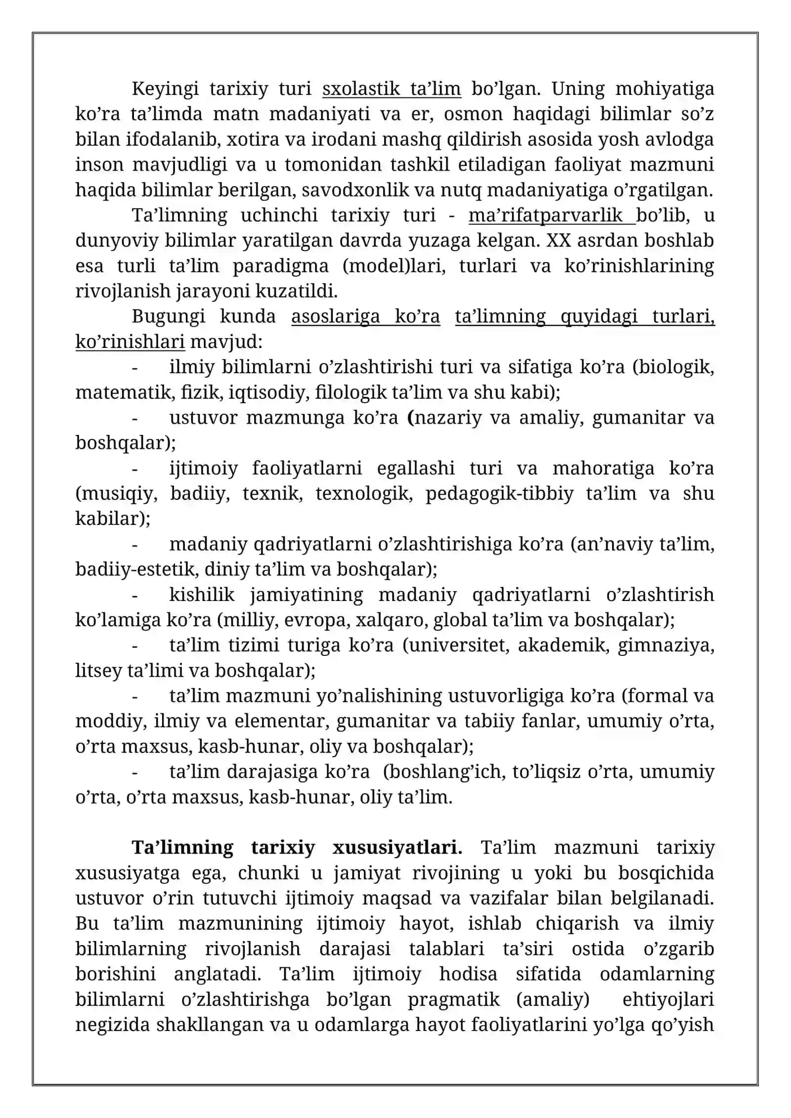O’rta maxsus va kasb-hunar ta’limi mazmuni 4
