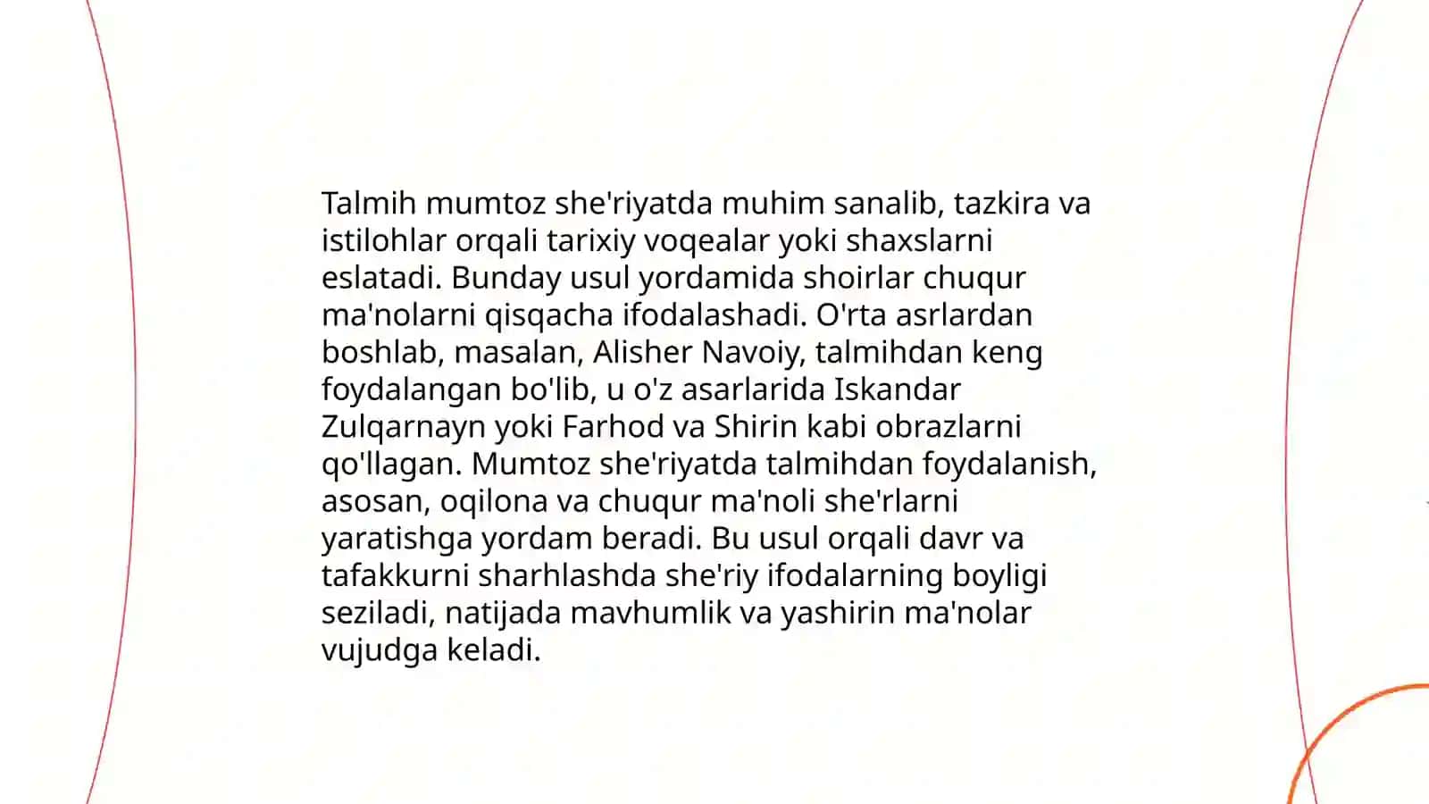 Talmih san’ati (Mumtoz ijodkorlar she’rlari asosida) 4