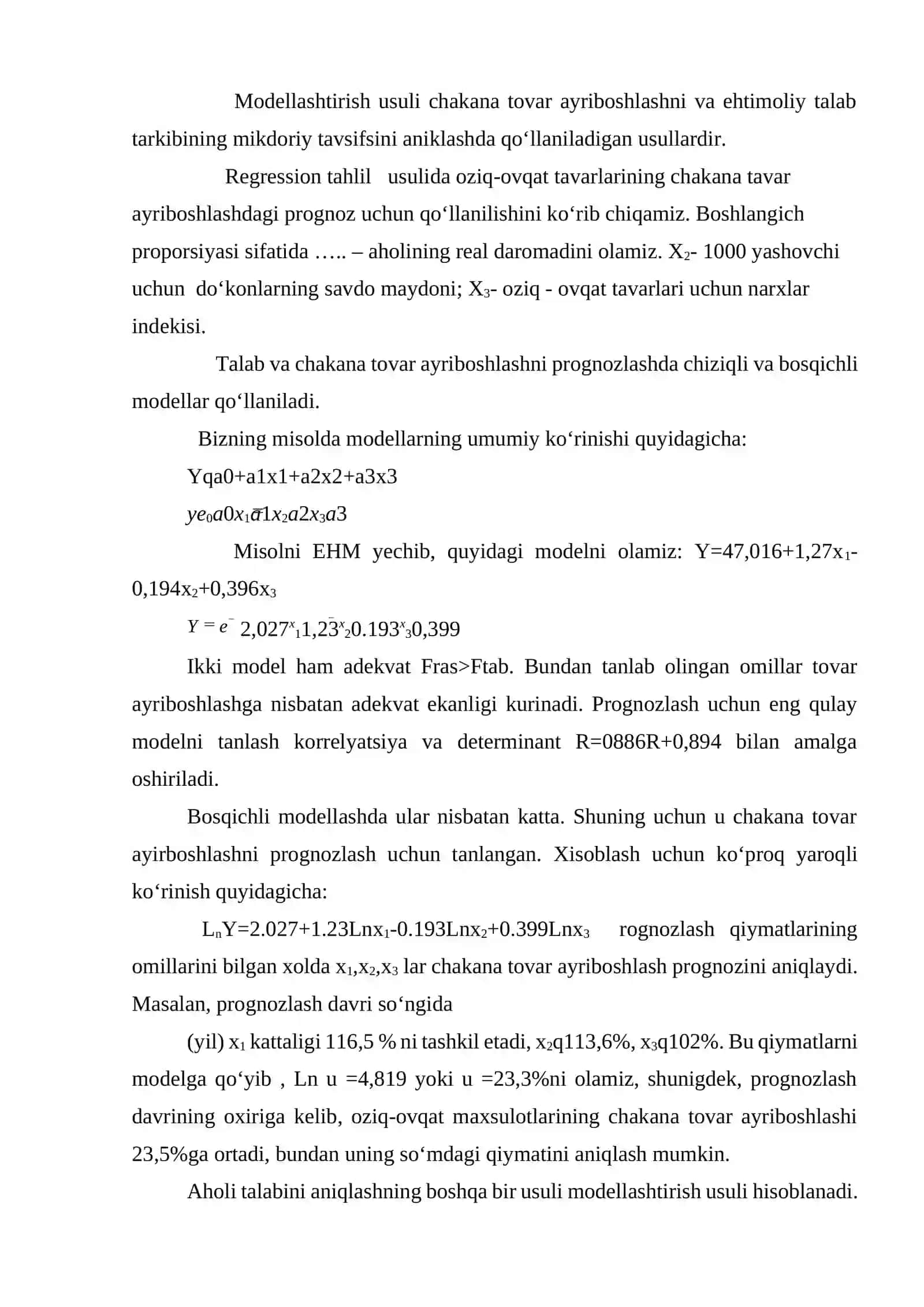 Aholi turmush darajasining ko’tarilishi va ijtimoiy rivojlanishni prognozlash 4