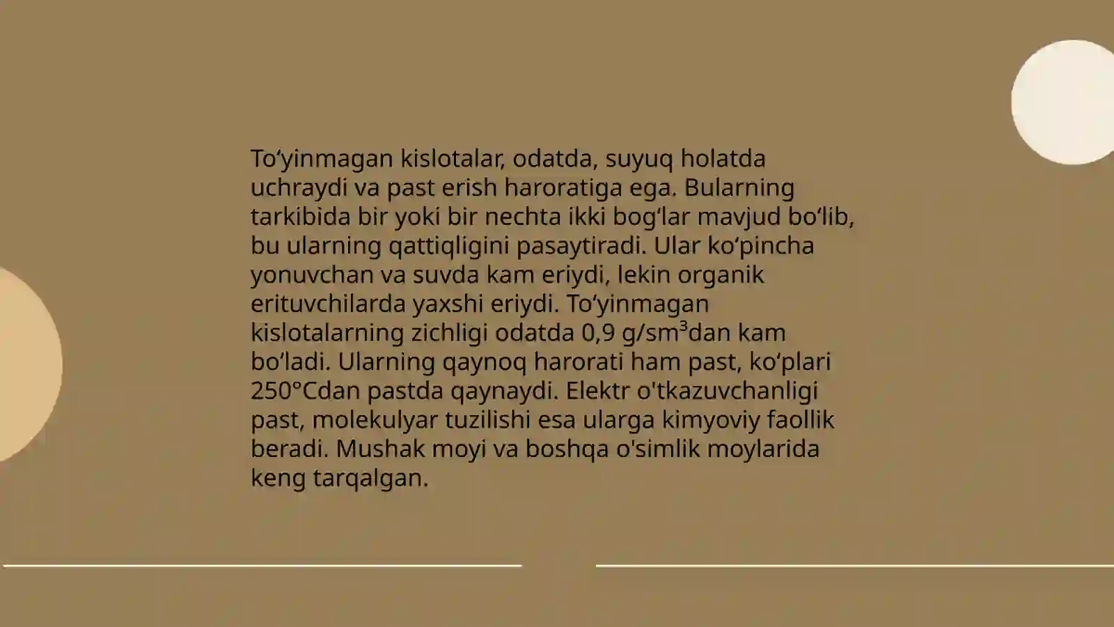 Toʻyinmagan kislotalar 4