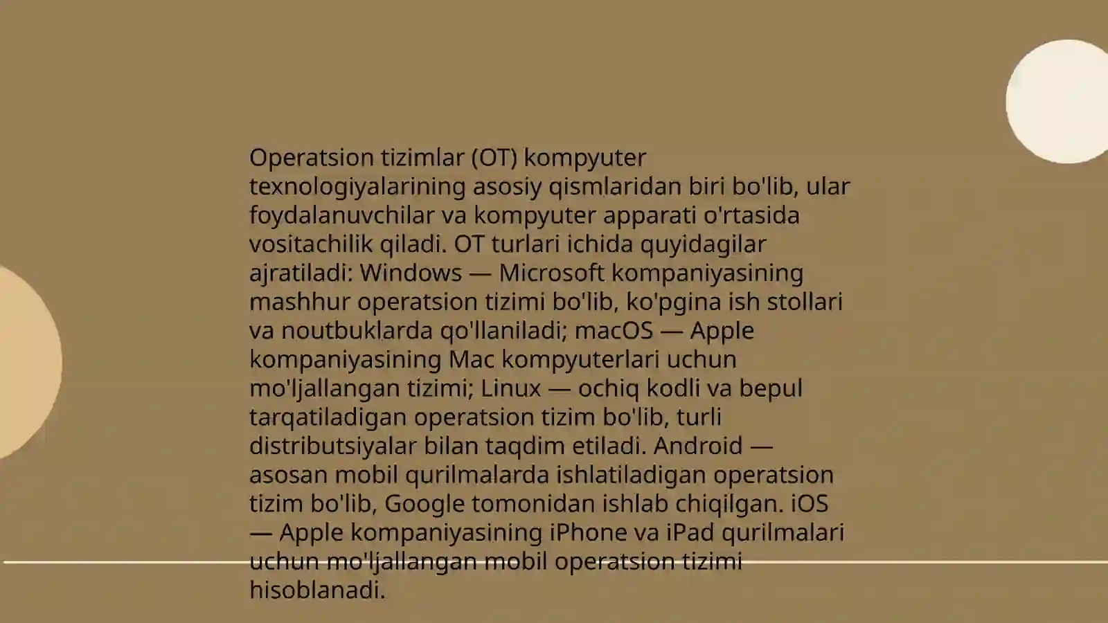 Operatsion dasturlar 4