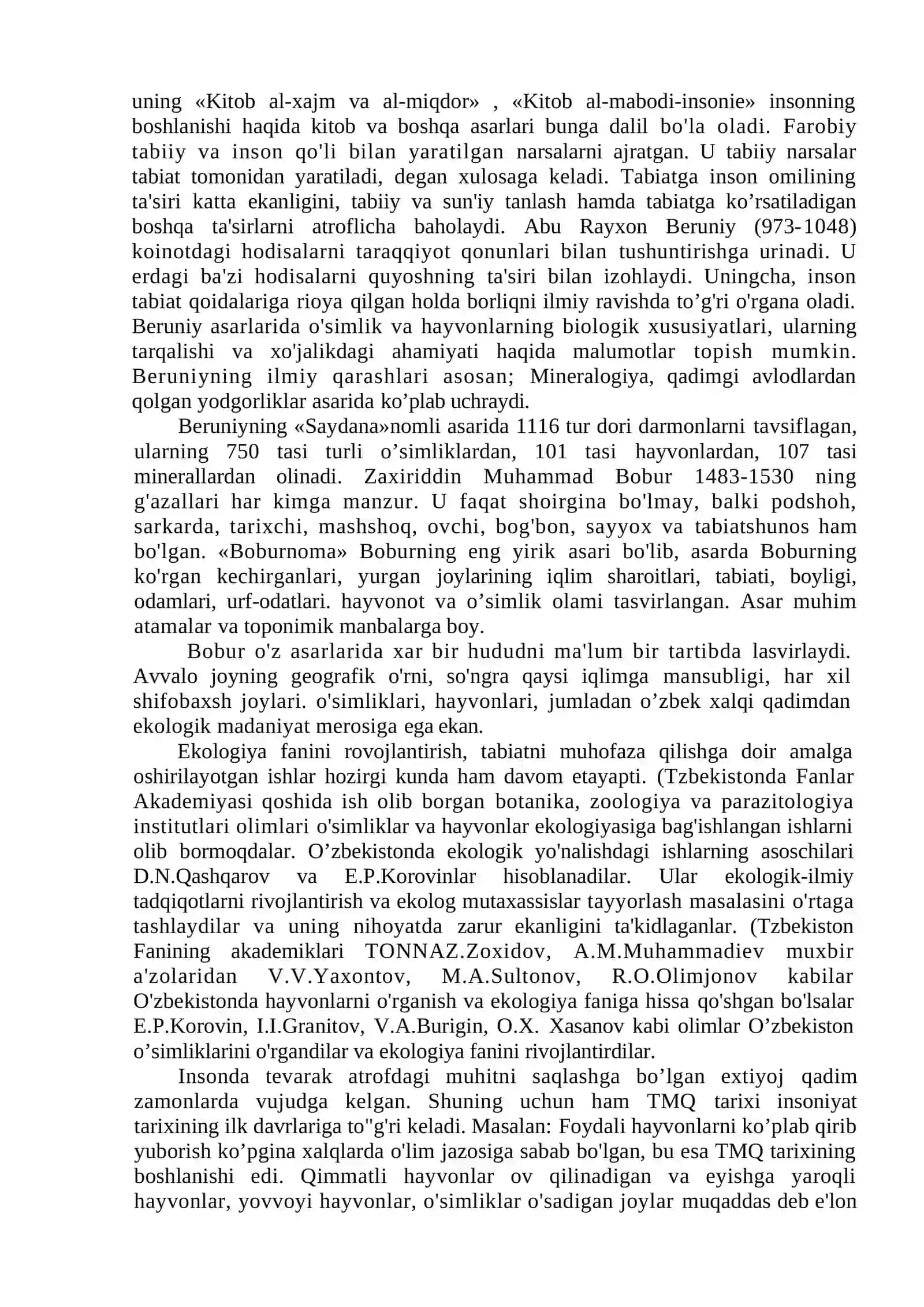 Ekologiya va tabiatni muhofaza qilish fanining ilmiy-nazariy asoslari 4