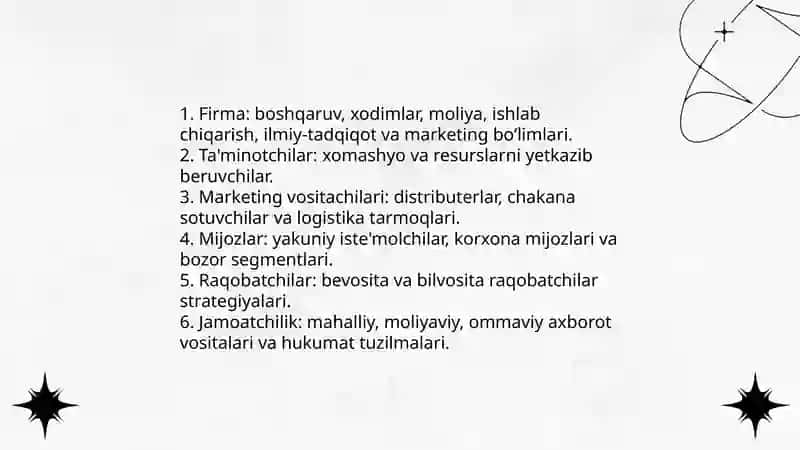 Marketing muhiti tushunchasi va mohiyati 4