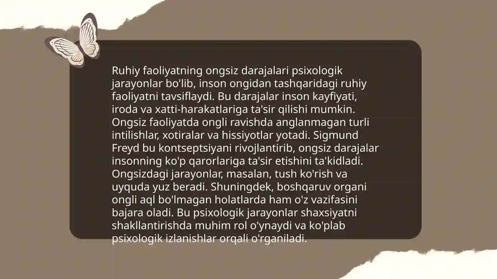 Ongning rivojlanishi va ongsiz jarayonlarning psixologik mohiyati 4
