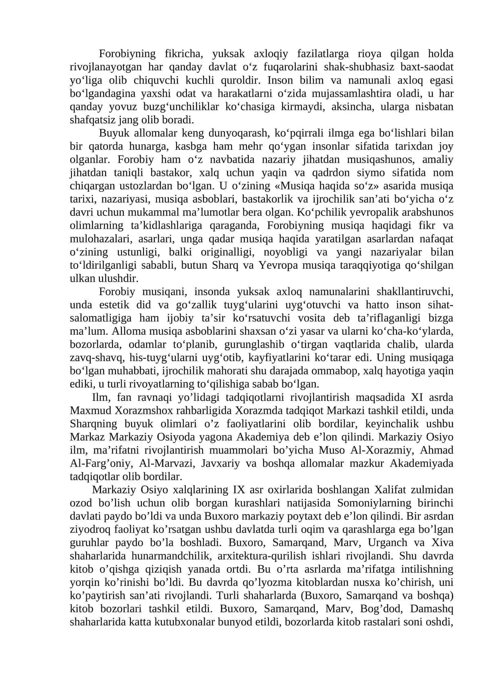 Abu Nasr Farobiyning pedagogic qarashlari 4