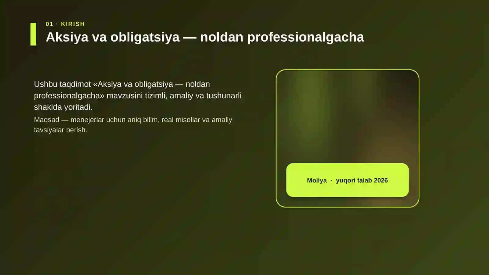 Aksiya va obligatsiya — noldan professionalgacha 4