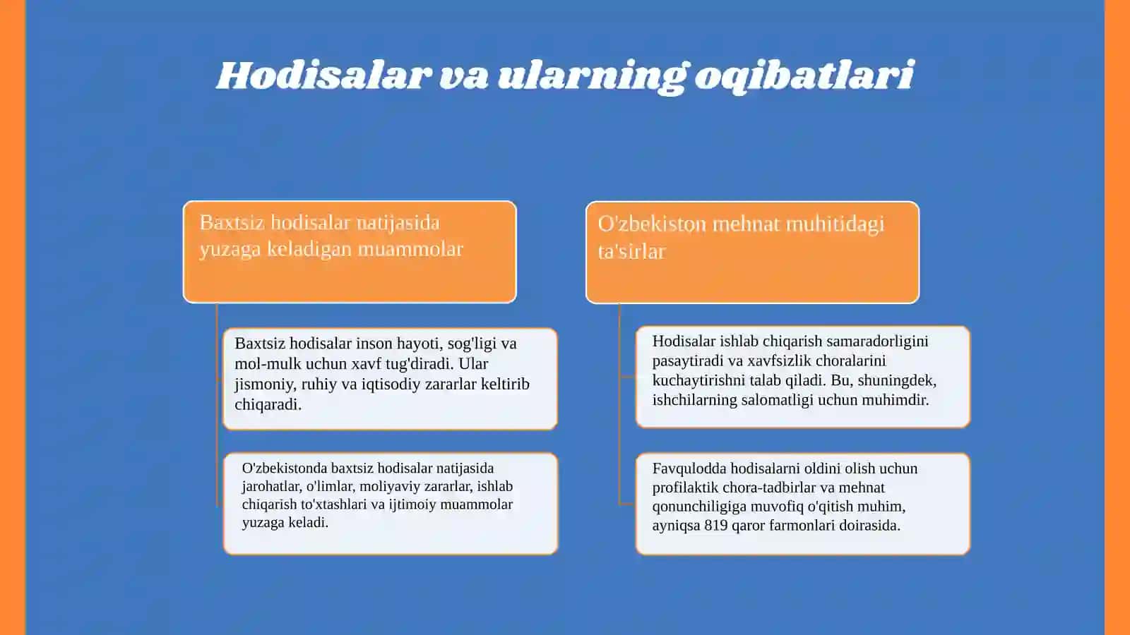 Baxtsiz hodisalar sabablarini tahlil qilish va profilaktik chora-tadbirlar ishlab chiqish 4