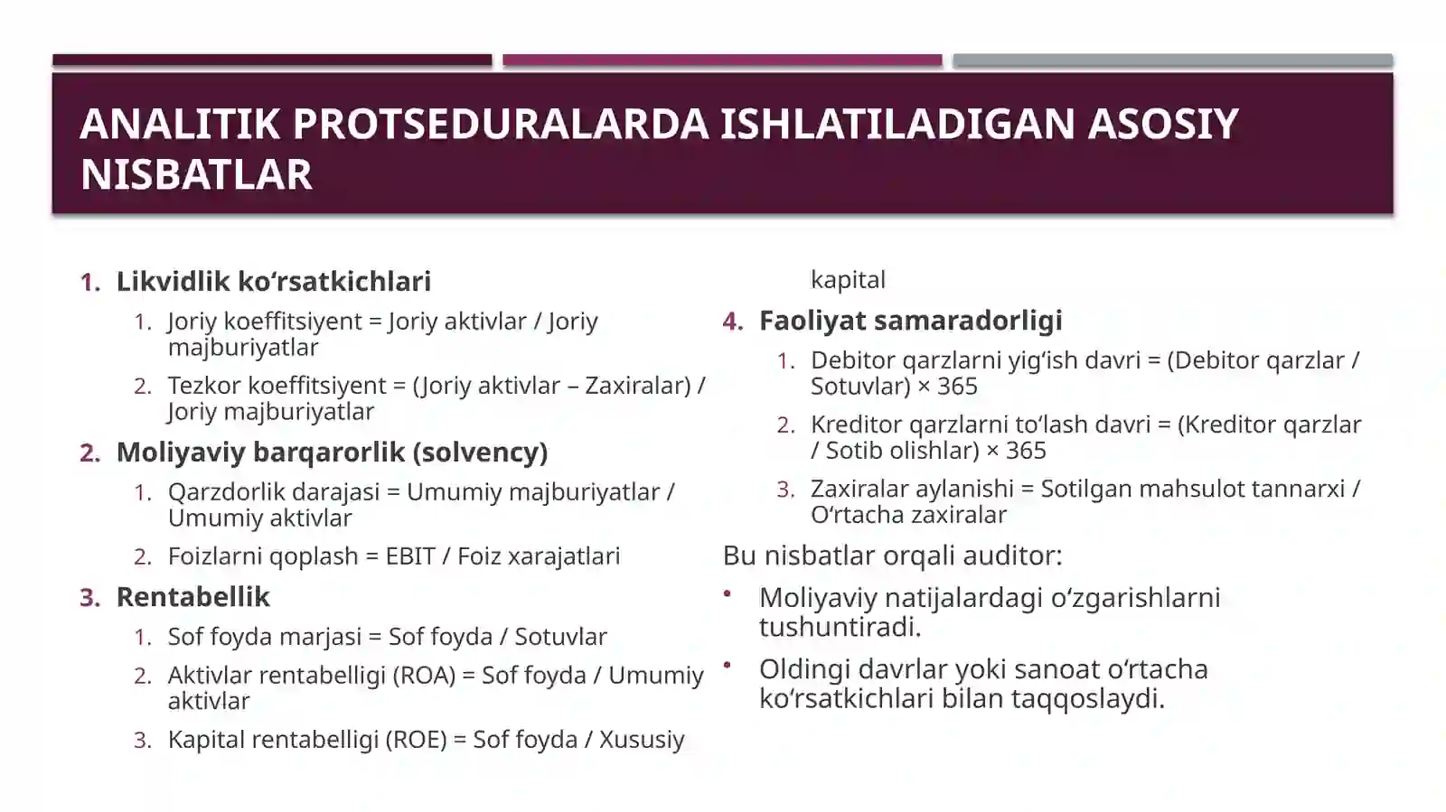 Audit and assurance II 4