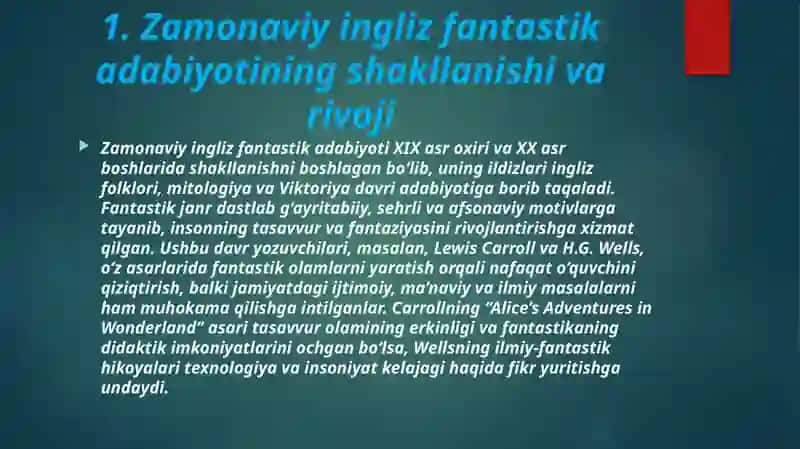 Zamonaviy ingliz fantastika adabiyoti J.K. Roulingi jodidimisoli da. 4