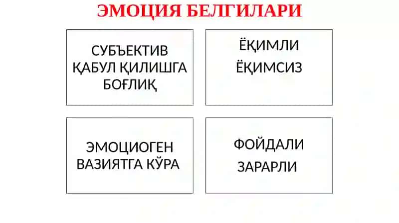 Эмоциянинг Роли ва Функциялари 4