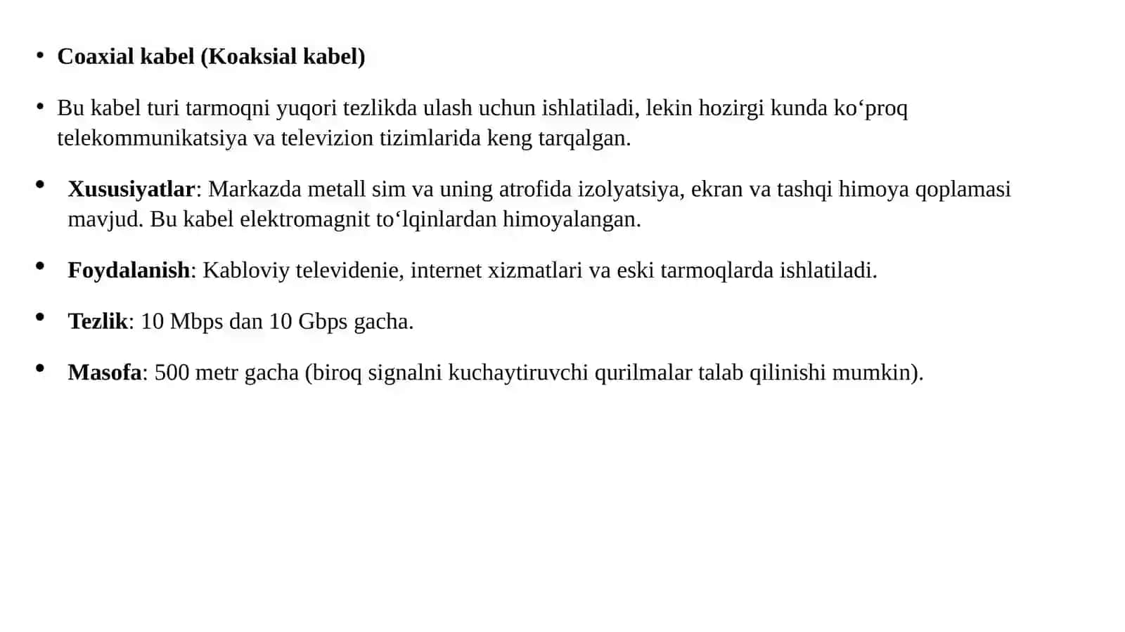 Tarmoq kabeli turlari 4