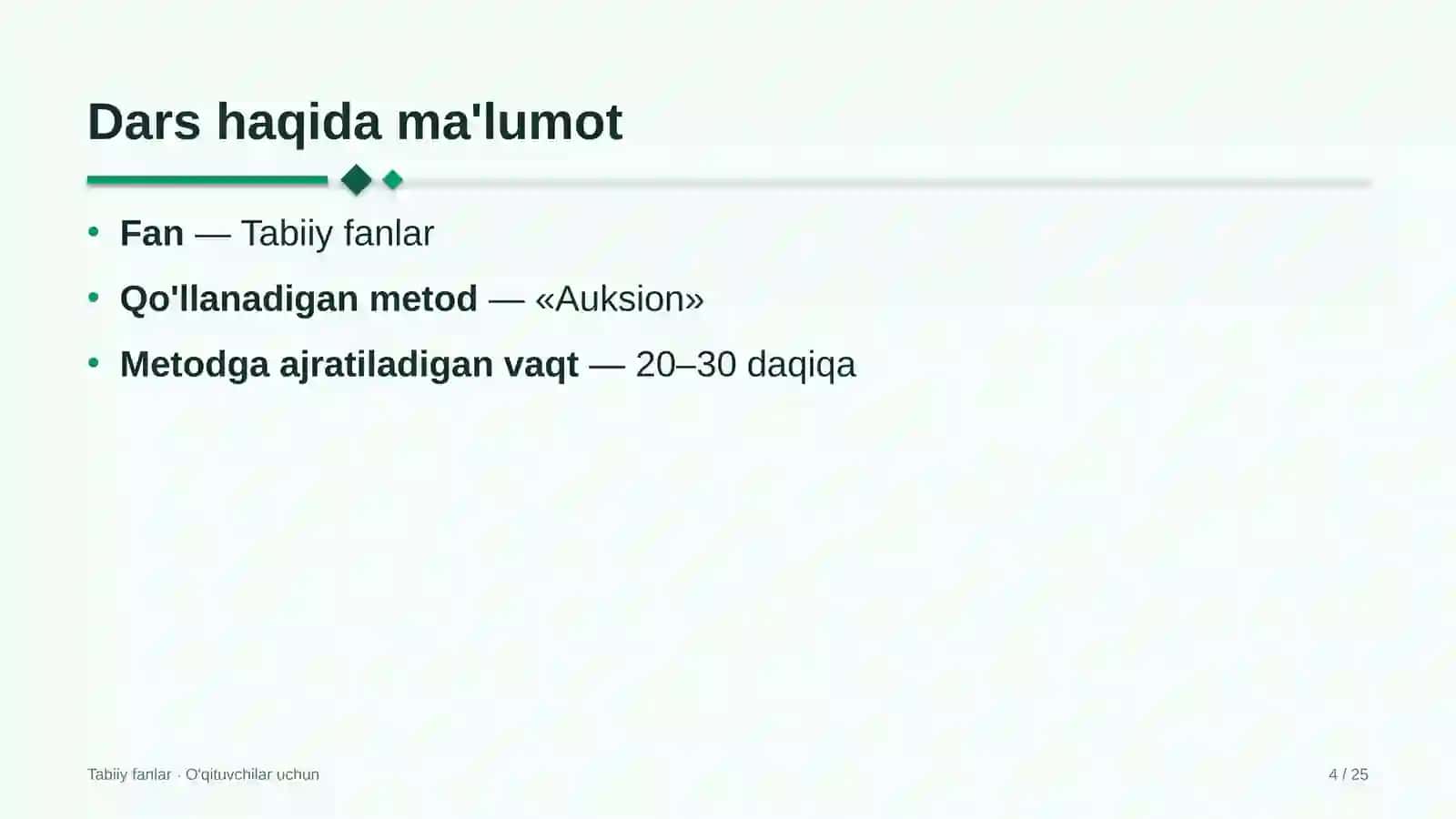 tabiiy fanlar darslarida auksion metodidan foydalanish 2837 4