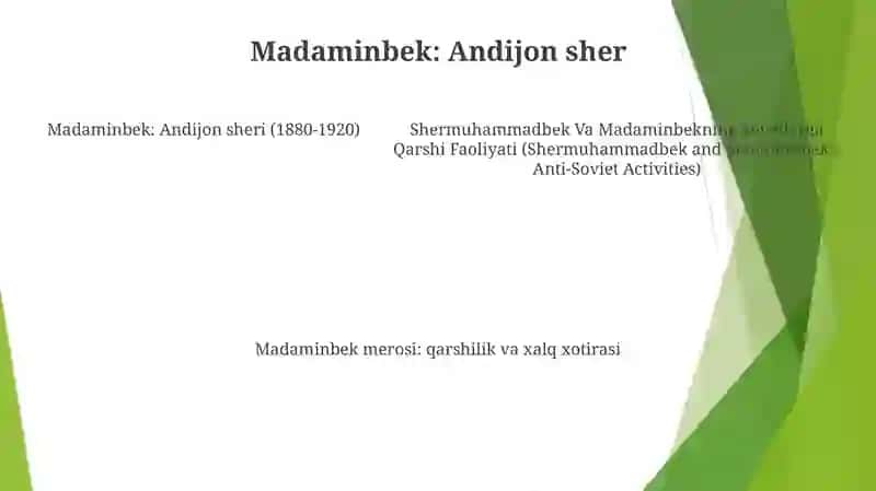 Shermuhammadbek Va Madaminbekning Sovetlarga Qarshi Faoliyati 4