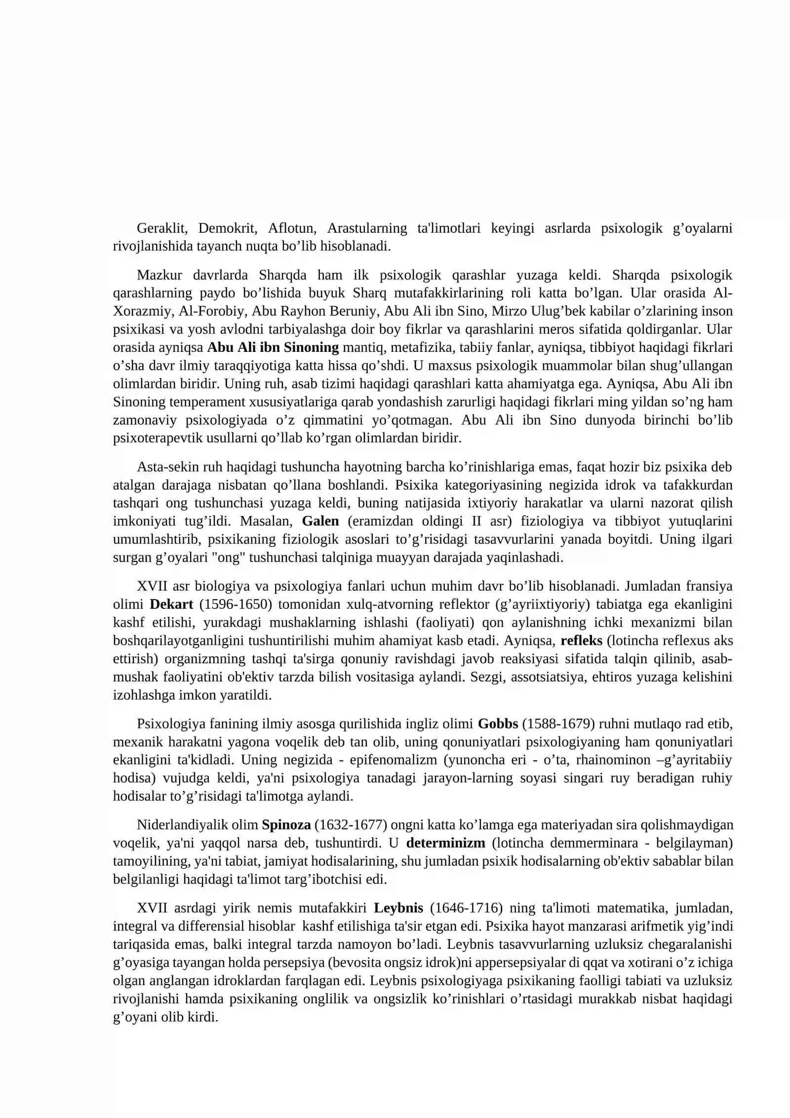 Psixologiya fanining predmeti, rivojlanish tarixi 4